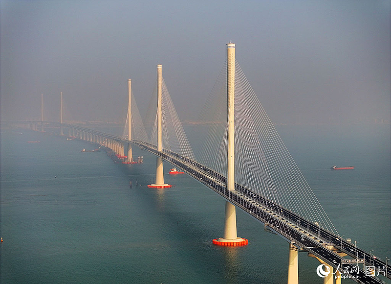 粤港澳大湾区又添大通道 黄茅海跨海通道通车